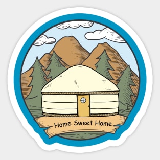 Yurt Camping Sticker